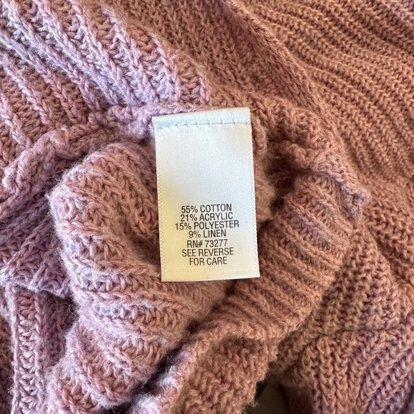 **CROFT & BARROW* Purple Fashion Long Sleeve Sweater Size Medium - Picture 7 of 8